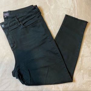 NYDJ Black Ami Skinny Ankle Jeans, 18